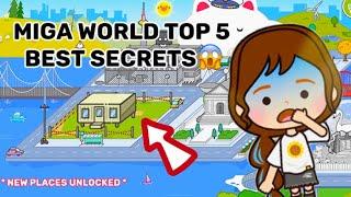 MIGA WORLD TOP 5 BEST SECRETS!🫣 | Miga World Shine