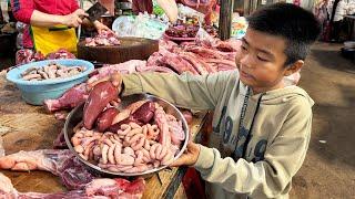 Market show: Chef Seyhak buy some ingredient for cooking - Seyhak invite mother to taste food