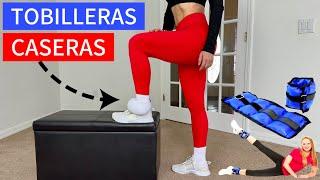 Cómo hacer TOBILLERAS CASERAS con peso | AUMENTA MASA MUSCULAR EN GLÚTEOS | DIY