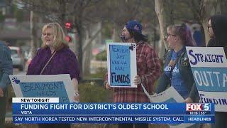 Vista Parents, Teachers Rally To Save Funding For One Of District's Oldest Schools