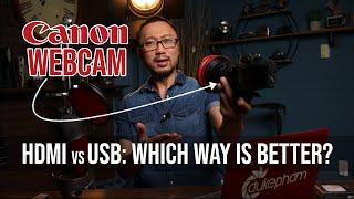 HDMI vs USB : Better way to turn your Canon camera into  a webcam?