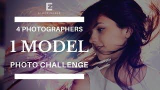 Photographer Challenge | 4 photographers 1 model 5 mins | EZPhotoChallenge