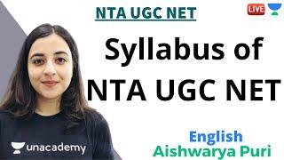 Syllabus of NTA UGC NET | English | NTA UGC NET | Aishwarya Puri