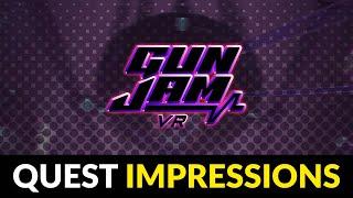 Gun Jam VR | Rhythm Shooter | Meta Quest First Impressions