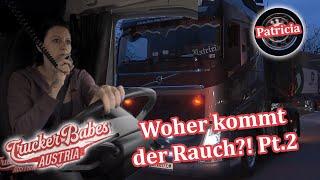 Rauchentwicklung beim Sondertransport!  Wo kommt der Rauch her? | 2/2 | Trucker Babes Austria | ATV