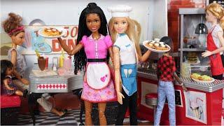 Barbie Dolls Learn How to Cook Real Miniature Food