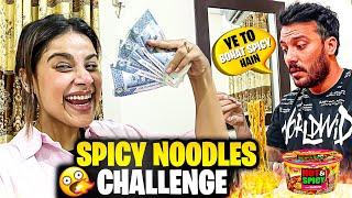 Spicy Noodles Challenge With Laraib  Laraib Ke Halat Kharab Hogai 