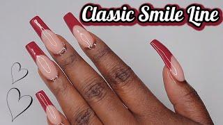 SMILE LINE ACRYLIC NAILS FOR BEGINNERS | CELEBEAUTI21