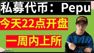 私募币pepu今晚10点开盘交易，一周内上线多家交易所，会是下一个十倍币吗？