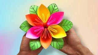 How to Make Beautiful Flower with Paper - Making Paper Flowers Step by Step - DIY Paper Flowers