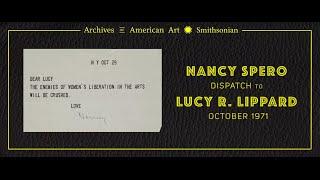 Archives of American Art Short Film Series: Nancy Spero letter to Lucy Lippard, October 29, 1971