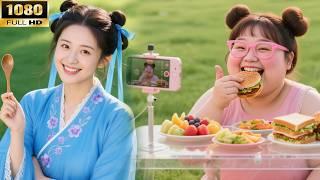 A fat girl died during a food stream, but accidentally traveled to the Tang Dynasty!