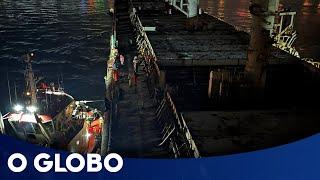 Responsável por tirar navio que bateu da Ponte Rio-Niterói relata momentos de perigo