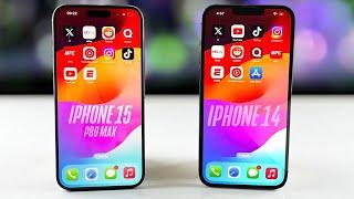 IOS 18 iPhone 15 Pro Max vs iPhone 14 SPEED TEST