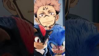 Sonic and Shadow Go To Sukuna's Barbershop #jujutsukaisen #sonic #anime