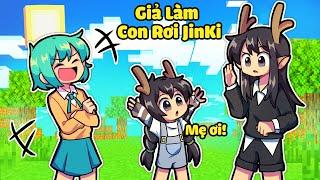 YUMMIE TROLL JINKI BẰNG CÁCH GIẢ LÀM CON RƠI TRONG MINECRAFT*JINKI CÓ CON