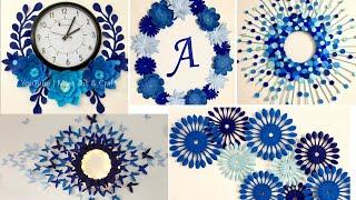 6 DIY PAPER Wall Hanging Ideas for Decorating Room Wall | Wall Decoration ideas