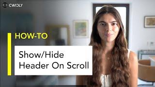 Show & Hide Header on Scroll -  Wordpress Gutenberg