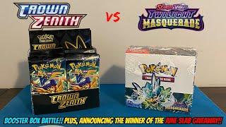 CROWN ZENITH BOOSTER BOX vs TWILIGHT MASQUERADE BOOSTER BOX Pokemon Card Opening Battle!!