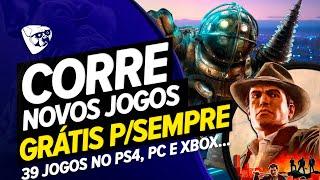 CORRE !!! Novos JOGOS GRÁTIS Para VOCÊ Pegar PARA SEMPRE No PS4, PC e XBOX  !!! 39 JOGOS GRÁTIS !