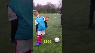 How many kids does it take to stop 9 year old pro footballer?