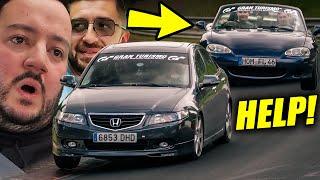 MX-5 Miata Attacks K24 Honda Accord, but VTEC Kicks In! // Nürburgring