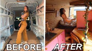 VAN BUILD from start to finish | 1.5 year SELF BUILD (under £10k)!