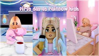 first day at rainbow high | livetopia RP | roblox