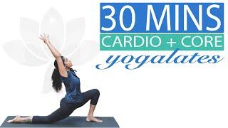 Cardio Chandra Namaskar + Core Yoga Workout |Flexibility + Belly Burn |FIT 30 |Yogalates with Rashmi