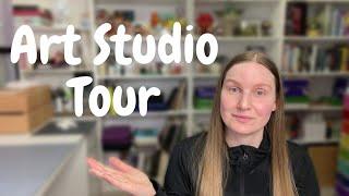 Art Studio Tour | Sharing Everything In My Art Room With You!