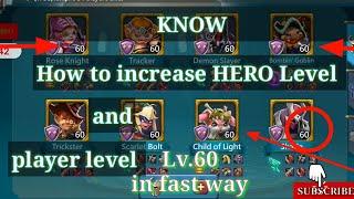 how to increase player Level in LORDS MOBILE and Hero level #lordsmobile #gaming LordHero0011