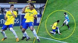 19 Year Old Neymar IMPRESSED Ronaldinho With His Skills! 