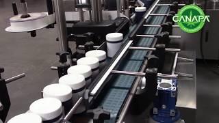 Canapa cannabis packaging machine weigh filling containers capping labeling