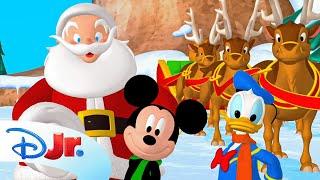 Mickey Mouse Meets Santa Claus | Mickey Mouse Clubhouse | @disneyjr