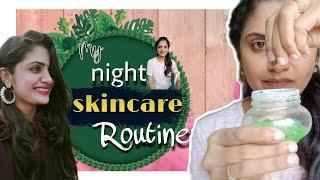 #skincareroutine || my night skincare routine|| nenu cheppe tip follow aithe okka pimple kida radhu