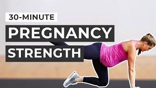 Advanced Pregnancy Workout: 30-Minute Full Body Pregnancy Strength | Safe for ALL Trimesters