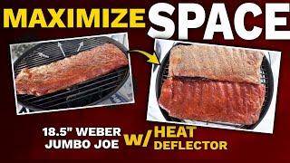 Heat Deflector Mod for Weber Jumbo Joe | Easy, cheap mod to maximize cooking space for low n slow