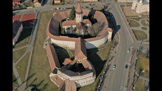 Prázsmári Erődtemplom Erdély Románia Prejmer Transylvania Fortified Church   4K Drone