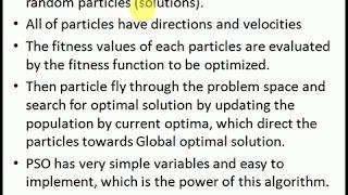 Particle swarm optimization (PSO) Algorithm