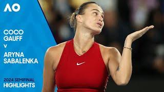 Coco Gauff v Aryna Sabalenka Highlights | Australian Open 2024 Semifinal