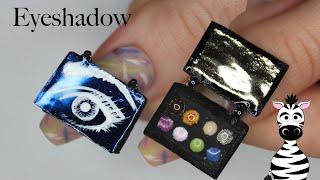 4D Opening Eyeshadow Palette Acrylic Nail Art Tutorial