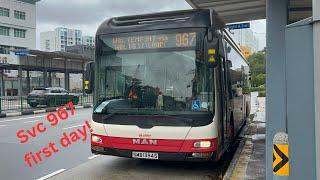 First day of service! MAN A22 on svc 967 (SMB1394S)