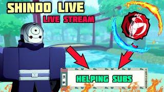HELPING SUBS GET JENS AND SCROLLS! | SHINDO LIFE LIVE STREAM