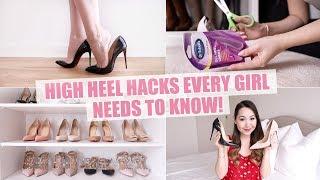 HIGH HEEL HACKS EVERY GIRL *NEEDS* TO KNOW!