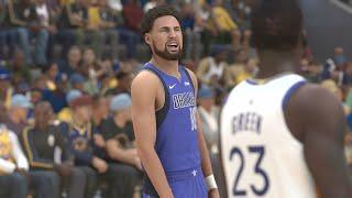 NBA 2K24 - Dallas Mavericks (Klay Thompson) Vs Golden State Warriors Simulation (NBA 2K25 Rosters)