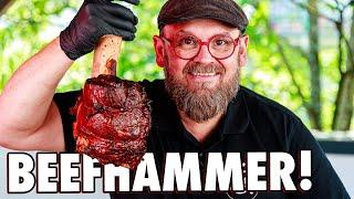 Beefhammer   Rinderwade auf dem Grill zubereitet + Sous Vide