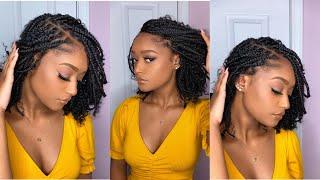 BRAIDED BOB | KNOTLESS WITH CURLY HAIR