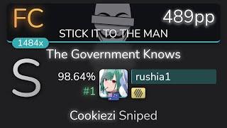 rushia1 | KNOWER - The Government Knows [STICK IT TO THE MAN] +HD 98.64% {#1 489pp FC} - osu!