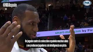 El brutal elogio de LeBron James a Calderón… y al baloncesto español (Vídeo)