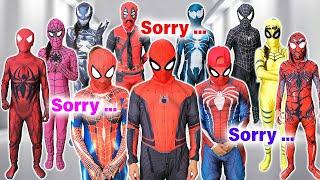 KID SPIDER MAN & Parents are Really BAD PEOPLE??  What If 5 SPIDER-MAN & JOKER in 1 HOUSE ??+ More